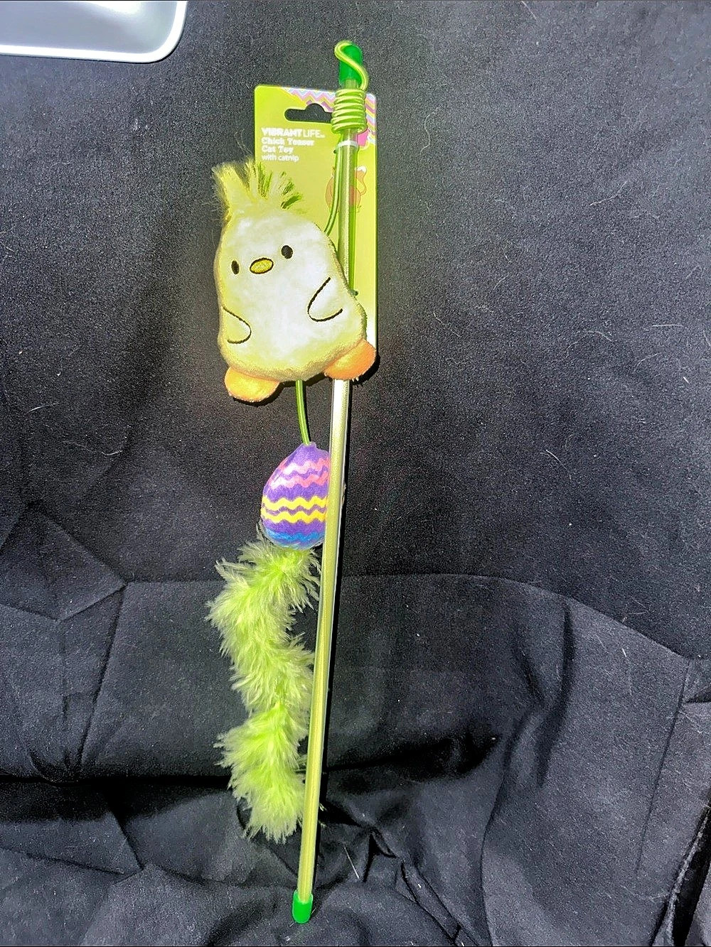 Vibrant Life Chick Teaser Cat Toy Cat Toy NWT Green & Yellow